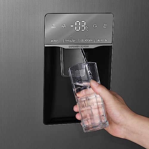 Geladeira Philco Side By Side PRF535ID Eco Inverter 434L Inox 110v