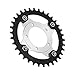 SPYMINNPOO Chainring, 34T 104 BCD Electric Chainring and Adapter Aluminum Alloy Single Chainring for BBS01 BBS02 Mid Drive Motor(Black) Riding