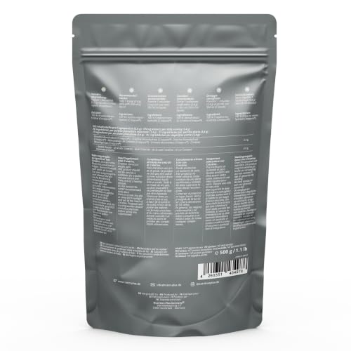 Nutri + Creapure 500g - Creatin Monohydrat Pulver - 100% rein - Ultrafeines Kreatin Neutral hochdosiert - Creatine Powder Vegan aus… – Ansicht 6