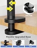 Klsniur Flexible Gooseneck Phone Holder, Universal Adjustable Phone Stand with Reinforced Anti-Slip Base & Aluminum Alloy Neck, Compatible with iPhone 16/15/14 Pro Max, Samsung Huawei (Black) - Image 5
