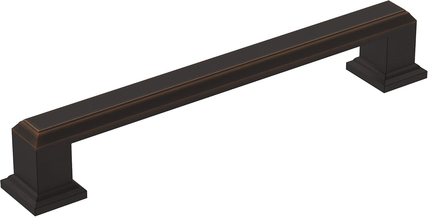 Amerock | Cabinet Pull | Oil Rubbed Bronze | 5-1/16 inch (128 mm) Center-to-Center | Appoint | 1 Pack | Drawer Pull | Cabinet Handle | Cabinet Hardware | Zinc