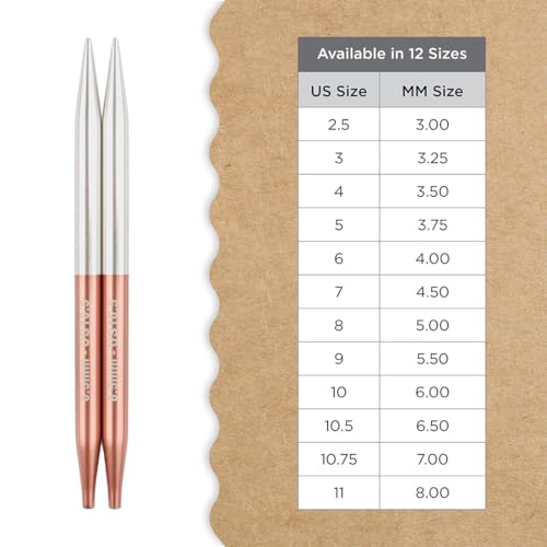 Image of Knitter's Pride Rosemist Normal Interchangeable Circular Needles 5 inch inch (13cm) - US Size 10.5 (6.5mm)