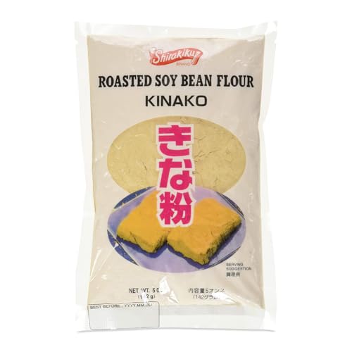 Shirakiku Kinako Japanese Roasted Soybean Flour - Additive-free Soybean Flour, Superfine Texture, Ideal for Baking & Cooking, 5 OZ (Pack of 1)