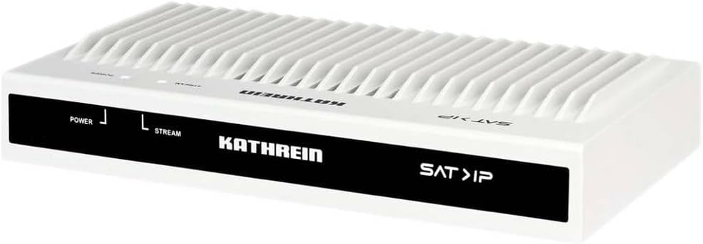 Kathrein EXIP 418 SAT to IP-Server, Ethernet, Includes Wally Receiver, 11.8 watts, for Television