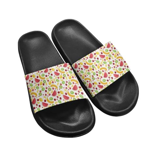 Micoklinlin Slide Sandals for Women Men Cute Rubber Slip-On Flip Flops Fashion Shower Yoga Pool Beach Waterproof Slippers