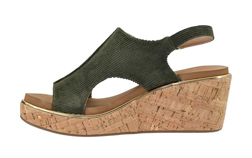 Image of Corkys Footwear Womens Carley Wedges, Featuring Corkys EVA Foam Cushioned Insoles, A 2.5 Inch Heel, Lightweight For All Day Wear, And Hook And Loop Closure