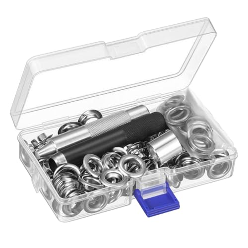 Kit de réparation de bâche avec œillets 12mm et outil de pose pour toile