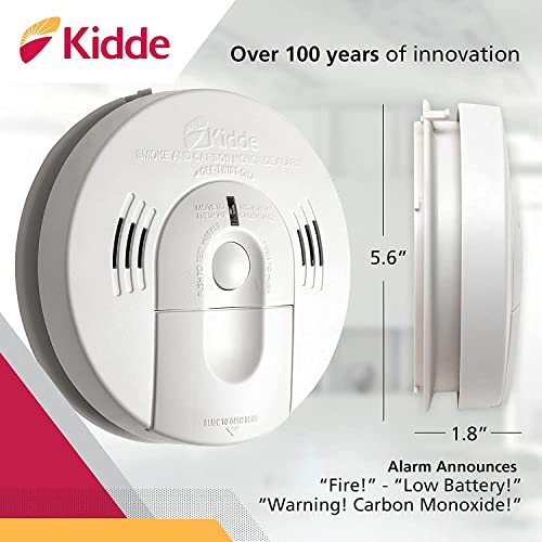 Kidde Kn-Cosm-Ba Battery-Operated Combination Carbon Monoxide And Smoke Alarm, Voice Alert, Pack Of 2 & Smoke & Carbon Monoxide Detector, Battery Powered, Combination Smoke & Co Alarm, Voice Alert #TOP3