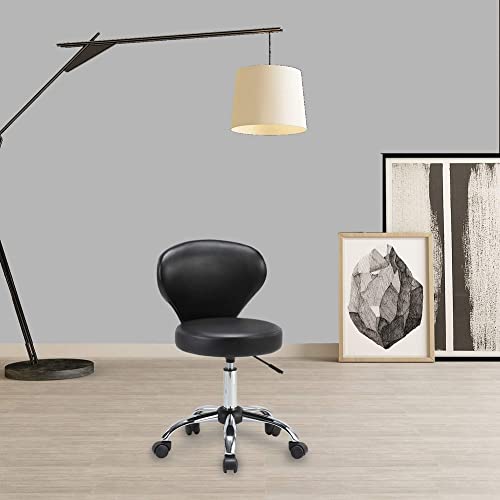 Klasika Rolling Swivel Salon Stool Chair With Back Support Adjustable Hydraulic For Office Massage Facial Spa Medical Drafting Tattoo Beauty Barber #TOP1