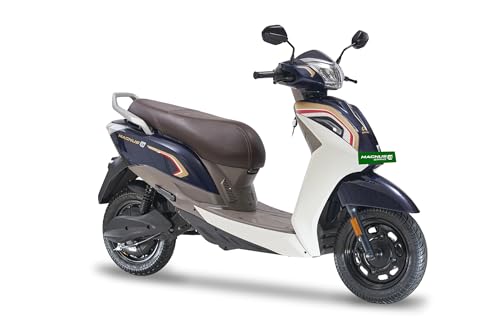 Image of Ampere Magnus Grand Electric Scooter by Greaves | 118 km IDC Range | Safest LFP Battery with 5-Year / 75,000 km Warranty | Colour: Festive Ocean Blue (Ex Showroom)