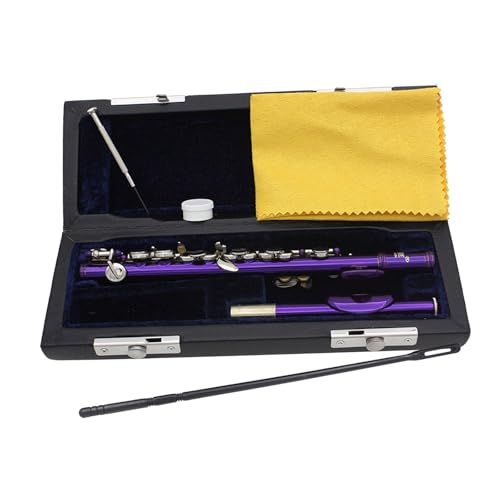 Luwecf C Key Piccolo Lightweight Easy to Play Woodwind Instrument 16 Hole Flute for Stage...