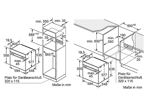 Bosch Serie 8 HBG7721B1 Forno Elettrico 71 Litri 3600W Classe Energetica A Nero - 6