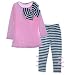 Amoin Wa Boats Girls Striped Bow 2-Piece Set