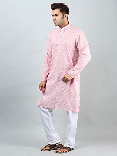 Image of Uri and MacKenzie Mens Cotton Woven Casual Kurta Pajama set