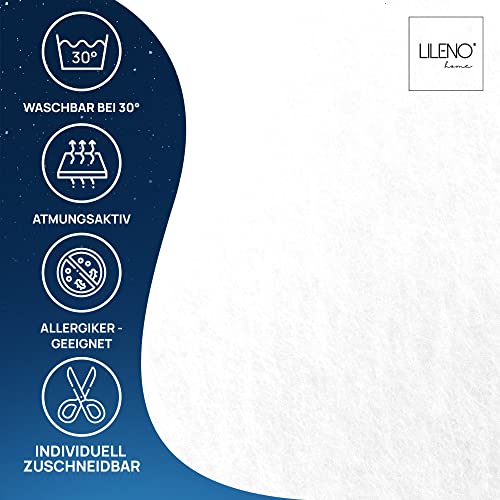 LILENO HOME Anti Rutsch Matratzen Stopp für Boxspringbett (180x200 cm) - Boxspring Antirutschmatte als Unterlage für Matratze - Anti Rutsch für Boxspring Bett - auch als Teppichstopper, Weiß