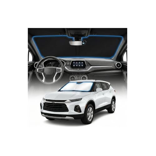 for Chevy Blazer Sun Shade Windshield Cover - Custom Fit Blazer Accessories 2024 2025 2026 Sunshade Foldable UV Protection & Heat Shield Sun Visor Accessories