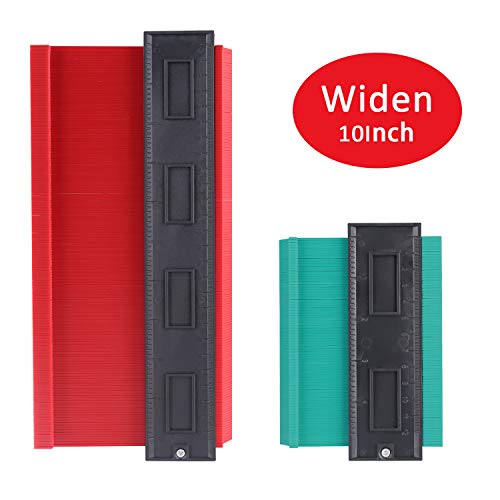 [2 Piezas] Medidor de contornos Calibre de Contorno Tubos de Bobinado Duplicadores IDESION Herramienta de Marcado de Madera Cuchilla de Contorno para Perfil irregular Baldosas Laminado & Carpintería