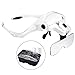 Produktbild LOVNE LED Licht Stirnband Lupe,Lupenbrille LED Kopfband Lupen Stirnband Brille Lupen Verstellbare mit 5 Linsen 1.0X, 1.5X, 2.0X, 2.5X, 3.5X für das Lesen, Schmuck Lupe, Uhr, elektronische Reparatur