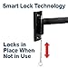 Master Mounts 2322L-2 Portable Travel RV Mount Locking Articulating Arm Allows 1 TV to be Used in 2 Locations, Fits up to 50
