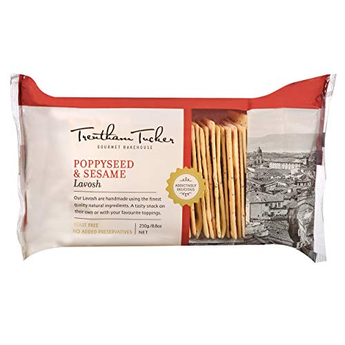 image for Trentham Tucker Lavosh Poppy and Sesame Snack Crispbread in Cello Pack
