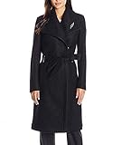 Ivanka Trump Women's Boucle Pin Coat, Black, 6