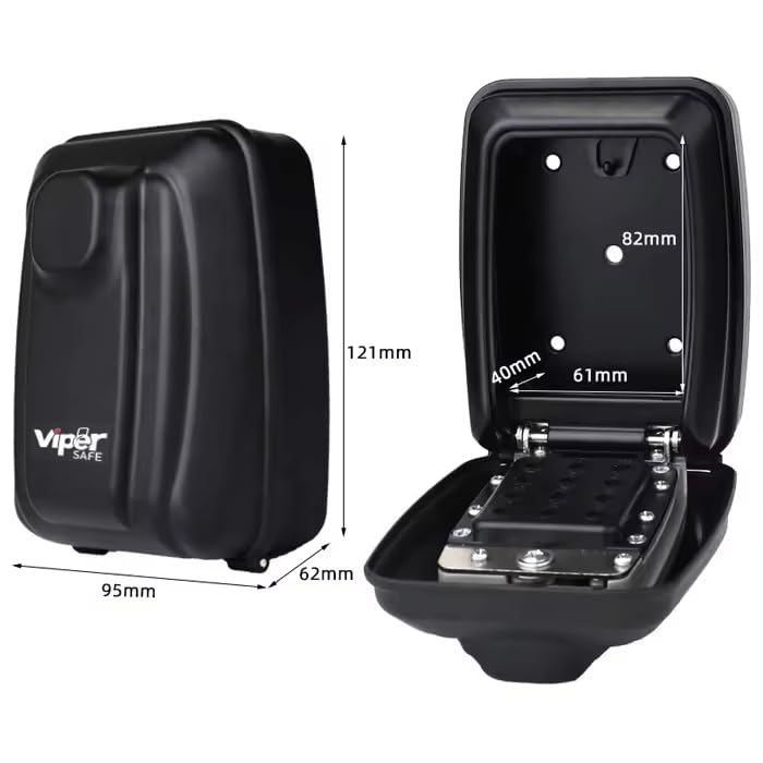 ViperSafe, Key Safe Wall Mounted Outside, High Security 12-Digit Combination Lock Box - Image 4