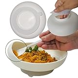 Cuencos para adultos discapacitados | Cuenco de cuchara alto-bajo con base de succión | Utensilios adaptativos para ancianos