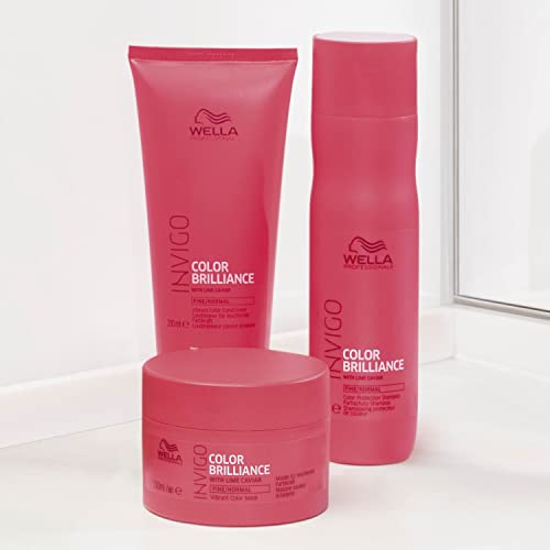 Image of Wella Professionals Invigo Color Brilliance Mask For Fine /Normal Hair (Also Suitable For Colored Hair), 150 Ml (Pack of 2)