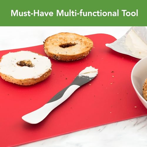 Image of Tovolo Tool for Kitchen Meal Prep to Scoop Spread Slice and Scrape,White /Gray