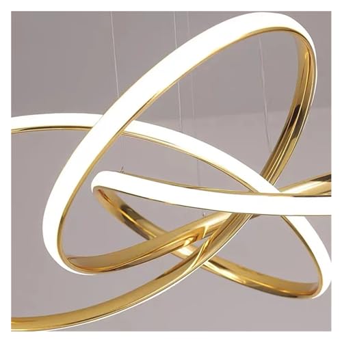 Lustre plafonnier LED moderne avec lampes suspendues au design géométrique pour salon - 6