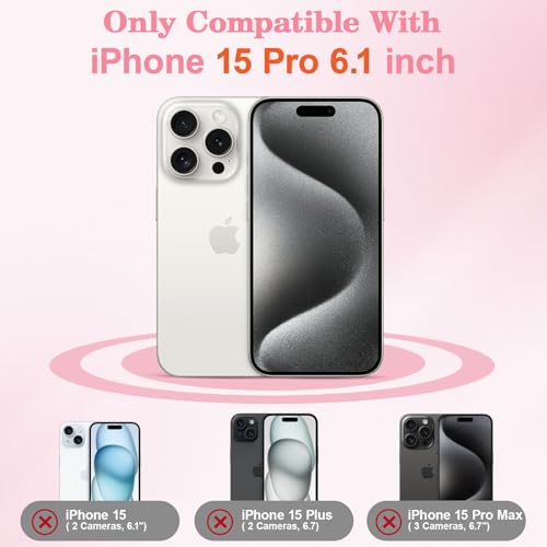 Coque iPhone 15 Pro MagSafe transparente rigide aux finitions florales premium - 6