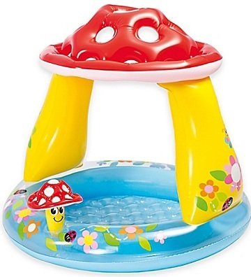 Intex Mushroom Baby Pool|Suitable For A Child 1 To 3 Years, Mushroom Canopy Provides Shade From The Sun-image-3