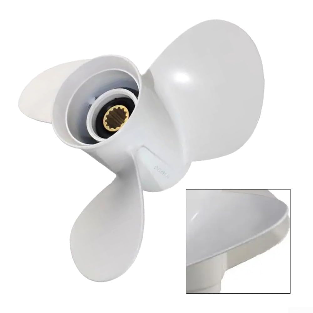 Elica fuoribordo 11 1/8x13 pollici in acciaio inox 13 denti design per 40-60HP barca motori