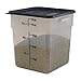 Cambro SFC12453 CamSquares Lid for 12, 18 & 22-Quart Food Storage Containers, Polyethylene, Midnight Blue, NSF