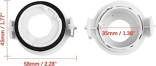 Adaptador de faros delanteros LED H7 Unifizz de plástico para BMW E46 E65 E90 3