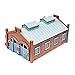 Outland Models Railroad Layout Locomotive Shed/Engine House (2-Stall) 1:220 Z Scale