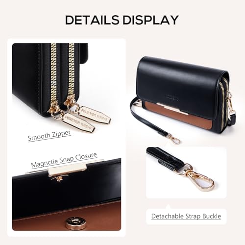 Image of Roulens Small Crossbody Bag for Women,Cell Phone Purse Women's Shoulder Handbags Wallet Purse with Credit Card Slots