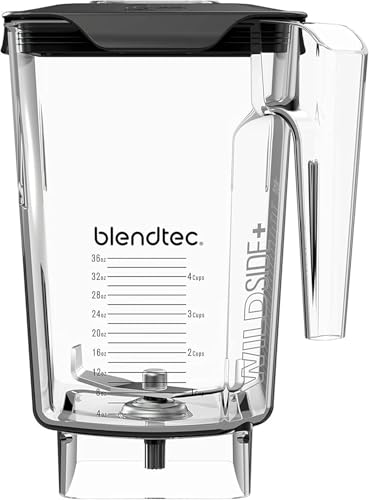 Blendtec 90 oz WildSide+ Jar - Replacement Kitchen Blender Jar - Compatible with All Blendtec Blenders - 36 oz Blending Capacity - Clear