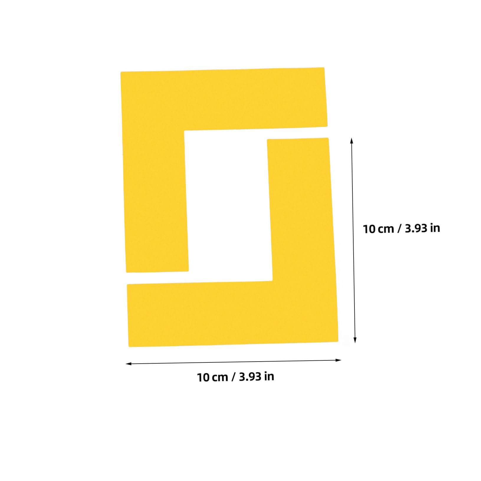 Cabilock 8pcs Workplace Rug Tape High Visibility Rug Corners for Safety Resistant to Wear and Tear