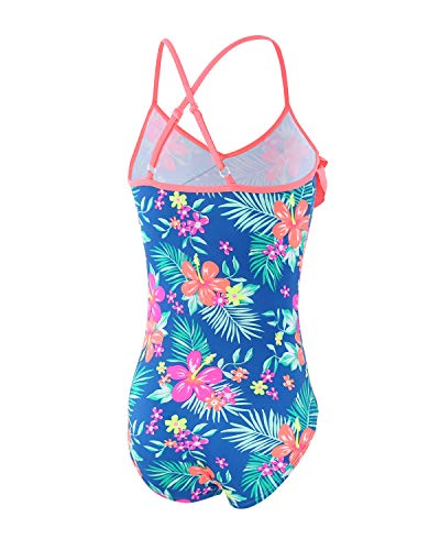 Image of Moon Tree Girls One Piece Swimsuits Ruffle Swimwear Beach Bathing Suit 2-14 Years