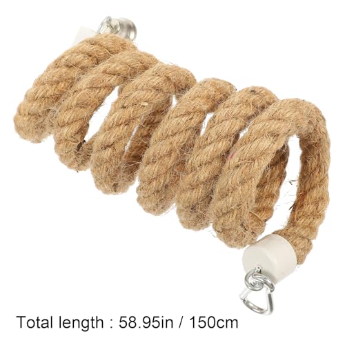 Jouet d'escalade pour perruche et calopsitte en spirale coton