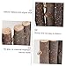 Abaodam 1Pc Pet Wood Fence for Hamsters Squirrels Animals Natural Grinding Tool Hiding Shelter Light Brown