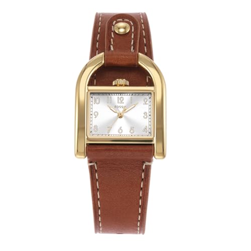 Fossil Harwell Montre pour Femmes, Mouvement à Quartz avec Bracelet en Acier Inoxydable ou en Cuir