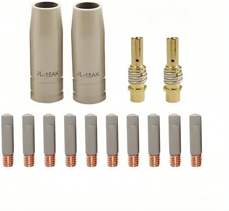 14pcs Mig Welding Nozzle Tips with Non-Stick Coating; Ceramic Wel...