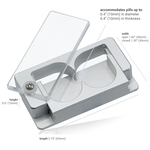Double Blade Pill Splitter, Opposing Force Guides The Fracture Point for Cleaner Splits - Image 6