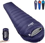 Down Sleeping Bag for Adults 0°F 10°F 15°F 20°F Backpacking Sleeping Bag for Cold Weather with Compression Sack
