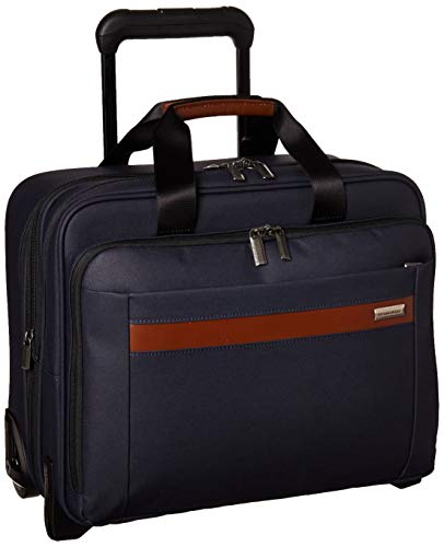 Briggs & Riley Kinzie Street-Medium Expandable Rolling Brief, Navy, One Size #TOP9