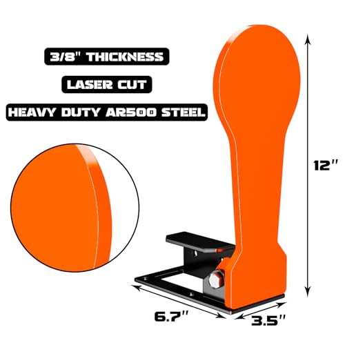 Highwild 3/8" AR500 Classic Popper Steel Shooting Target 12" Pop Up Target by Highwild - Used condition - Image 2