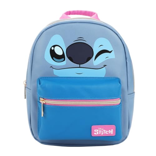 Sac à dos enfant Disney Stitch bleu de 29,2 cm taille unique pour l'école et les sorties