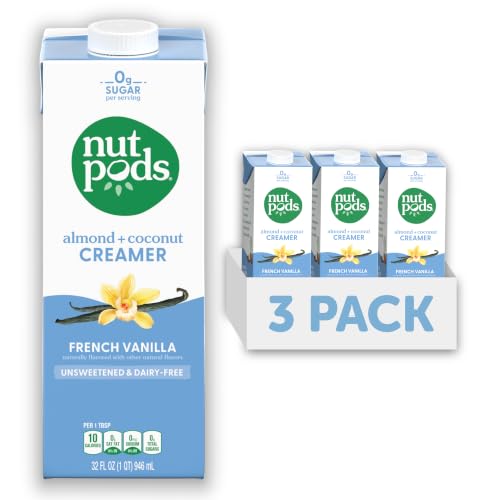 nutpods Unsweetened French Vanilla Dairy-Free Coffee Creamer